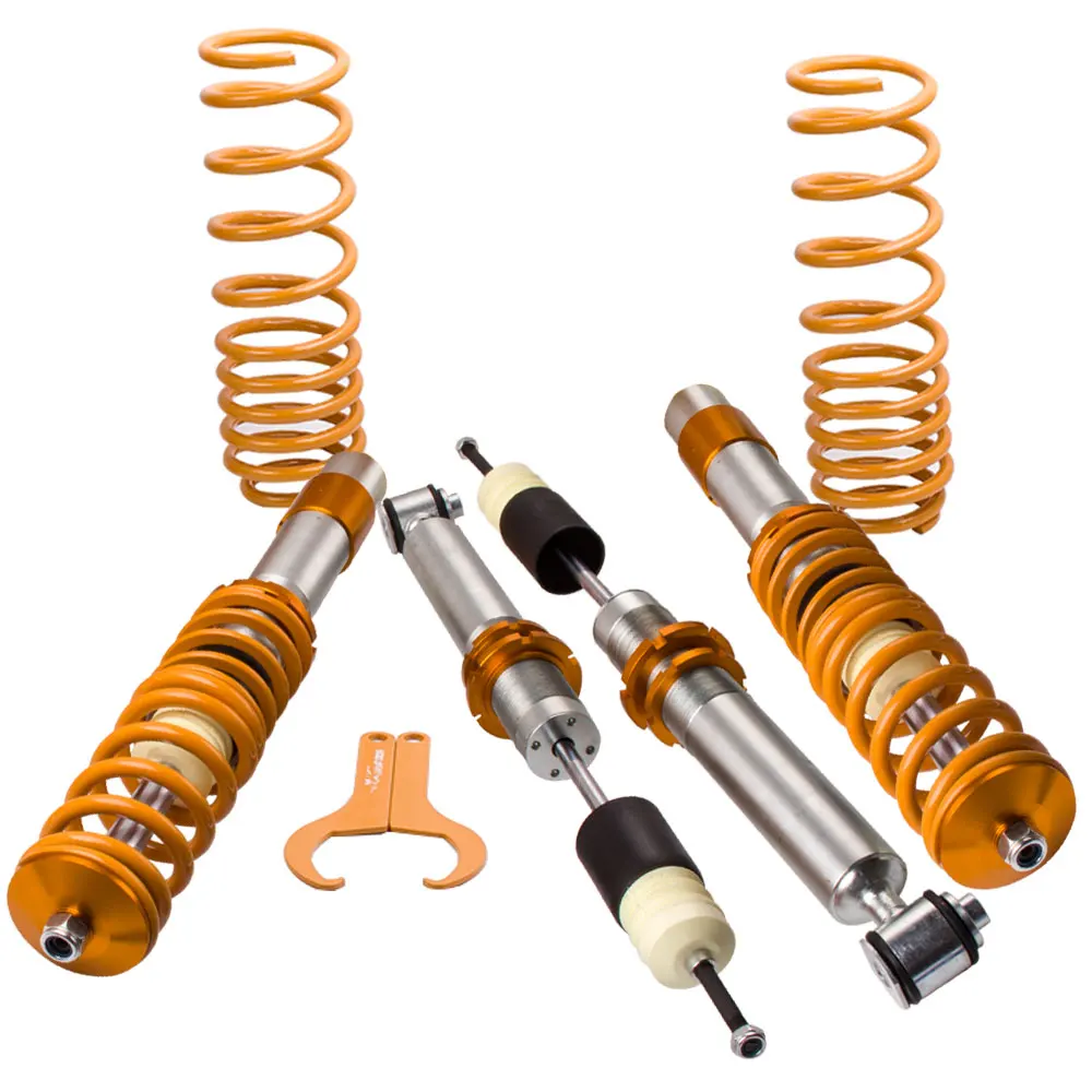 4PCS Coilover Suspensions Kit Adjustable For BMW E39 5-Series Sedan for 520 530 540 528 518i 520i 523i 528i Front Rear 97-03
4PCS Coilover Suspensions Kit Adjustable For BMW E39 5-Series Sedan for 520 530 540 528 518i 520i 523i 528i Front Rear 97-03