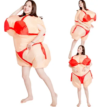 Funny Fat Beauty Adults Inflatable Costume Men Women Halloween Cosplay Inflated Garment for Show Promotion Club Carnival Party 
Funny Fat Beauty Adults Inflatable Costume Men Women Halloween Cosplay Inflated Garment for Show Promotion Club Carnival Party