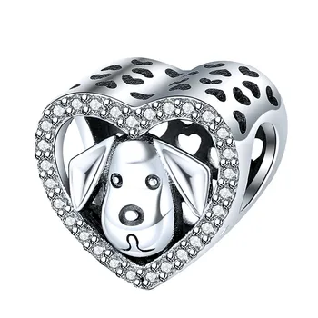 New 100% Real 92 5 StrollGirl Cute Dog Charms Heart Beads with Stone Fit 3mm Bracelet for Women fashion Jewelry gifts
New 100% Real 92 5 StrollGirl Cute Dog Charms Heart Beads with Stone Fit 3mm Bracelet for Women fashion Jewelry gifts
