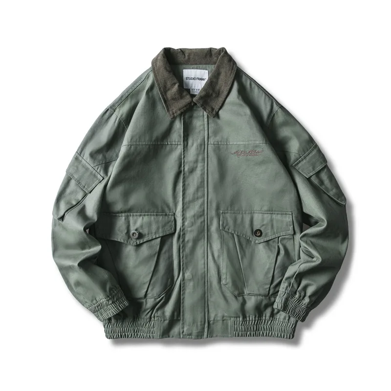 Yi dao Vintage 2019 Autumn New Style Solid Color Versatile Tooling Jacket Men's Japanese-style Trend Casual Multi-pockets Tops
Yi dao Vintage 2019 Autumn New Style Solid Color Versatile Tooling Jacket Men's Japanese-style Trend Casual Multi-pockets Tops