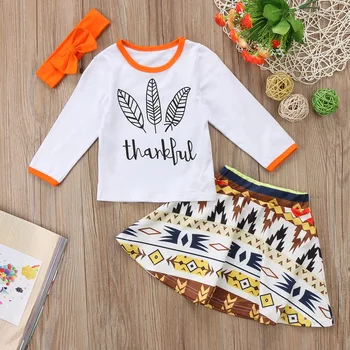 2020 Newborn Kids Baby Girl Thanksgiving Clothes T-shirt+Skirt+Headband Outfit Set
2020 Newborn Kids Baby Girl Thanksgiving Clothes T-shirt+Skirt+Headband Outfit Set