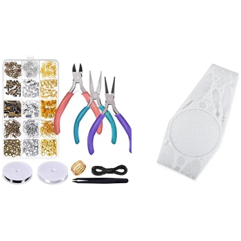 1 Set Jewelry Repair Kit, Jewelry Making Tools Jewelry Making Supplies & 1Pcs Molds Dream Catcher Casting Silicone Resin
1 Set Jewelry Repair Kit, Jewelry Making Tools Jewelry Making Supplies & 1Pcs Molds Dream Catcher Casting Silicone Resin