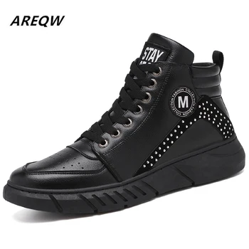 2020 Autumn Leather High-top Hip-hop Wild Shoes Youth Trend Color Stitching Men's Casual Shoes Men's Fashion Sneakers 
2020 Autumn Leather High-top Hip-hop Wild Shoes Youth Trend Color Stitching Men's Casual Shoes Men's Fashion Sneakers