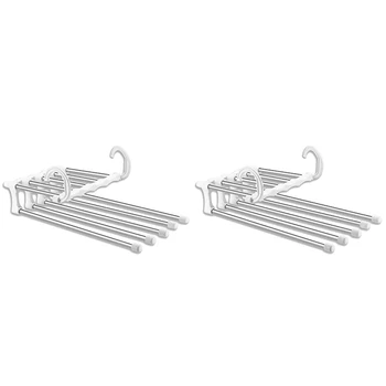 2 Pack Foldable Adjustable Pants Hangers,Hanger Space Saver for Pants Trousers Scarf Tie Belt,Multi-Layer Stainless Steel Pants 
2 Pack Foldable Adjustable Pants Hangers,Hanger Space Saver for Pants Trousers Scarf Tie Belt,Multi-Layer Stainless Steel Pants