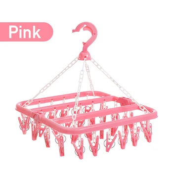 32 Clips Portable Socks Cloth Hanger Rack Multifunctional Windproof Drying Rack Sock Holder Wardrobe Storage Cloth Hangers
32 Clips Portable Socks Cloth Hanger Rack Multifunctional Windproof Drying Rack Sock Holder Wardrobe Storage Cloth Hangers
