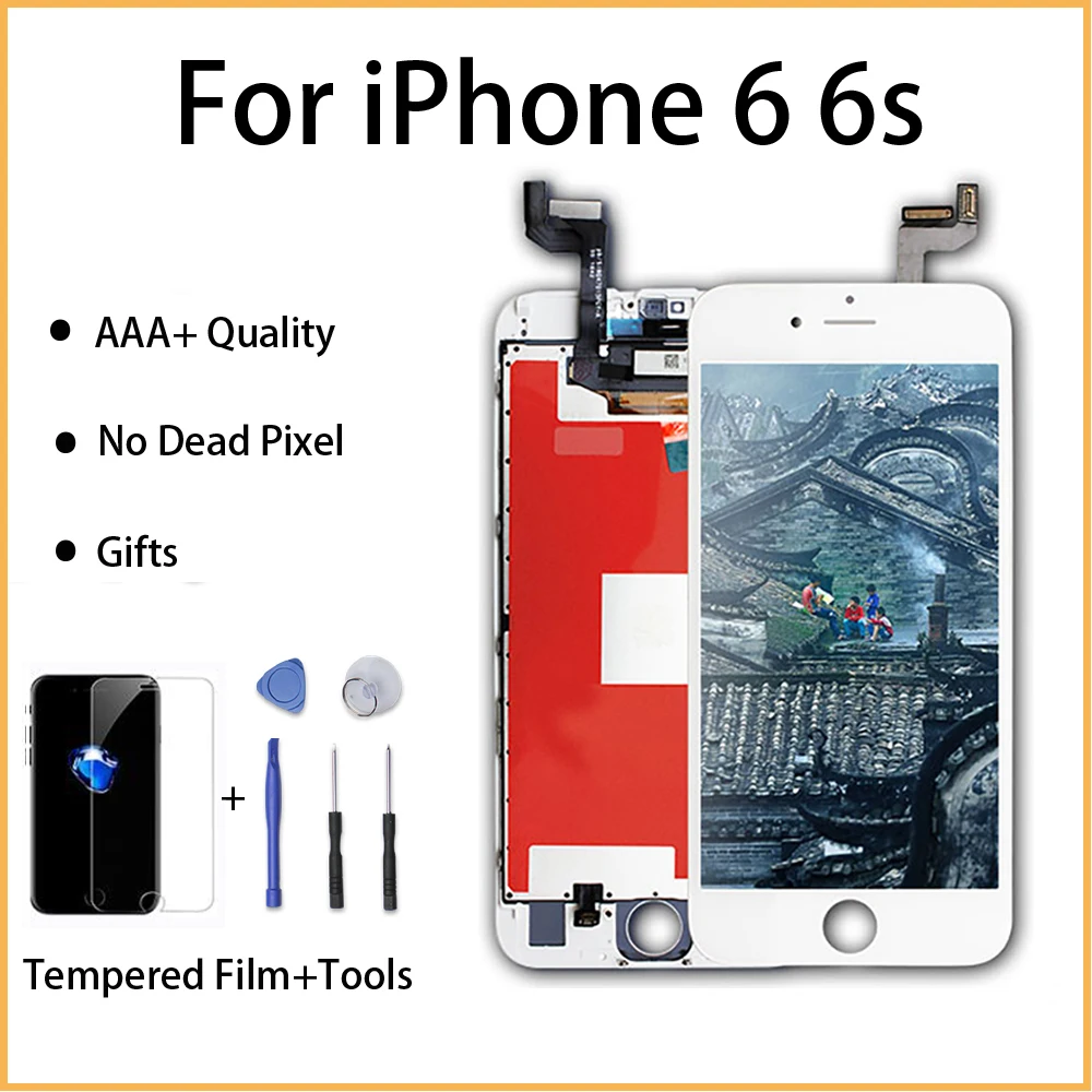 FVBH Black&White 3D Touch Screen LCD Display Replacemen For iPhone 6 6s 7 8 Digitizer Assembly Screen No Dead Pixel+Screwdrivers
FVBH Black&White 3D Touch Screen LCD Display Replacemen For iPhone 6 6s 7 8 Digitizer Assembly Screen No Dead Pixel+Screwdrivers