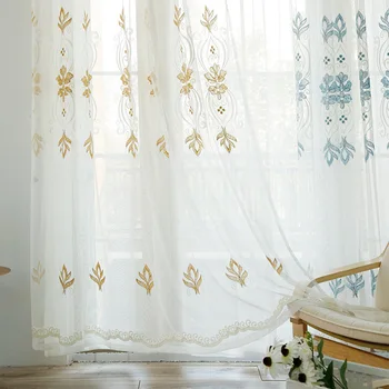 Curtain and Curtain Screens New Cotton Thread Embroidered Window two Color Optional Living Room Study Window Screens Wholesale
Curtain and Curtain Screens New Cotton Thread Embroidered Window two Color Optional Living Room Study Window Screens Wholesale