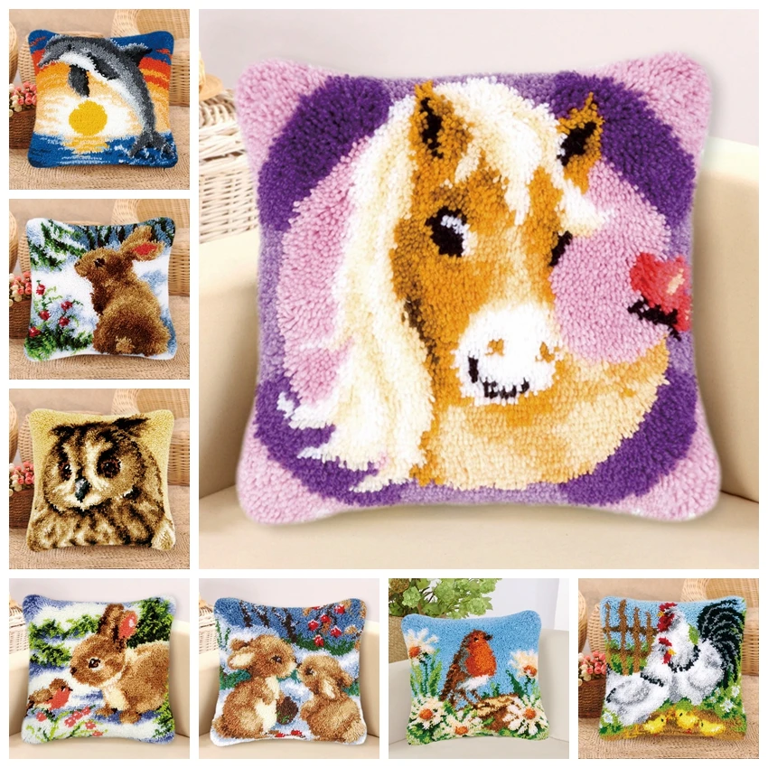 Knooppakket Latch Hook Kit Smyrna Do It Yourself European And American Style Handmade Animal Pillow Embroidery Latch Hook Pillow
Knooppakket Latch Hook Kit Smyrna Do It Yourself European And American Style Handmade Animal Pillow Embroidery Latch Hook Pillow