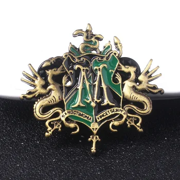 Classic Draco Malfoy Family Heraldry Logo Brooches Pins Hogwarts Four College Enamel Badge Pins Shirt Coat Accessory Gift
Classic Draco Malfoy Family Heraldry Logo Brooches Pins Hogwarts Four College Enamel Badge Pins Shirt Coat Accessory Gift