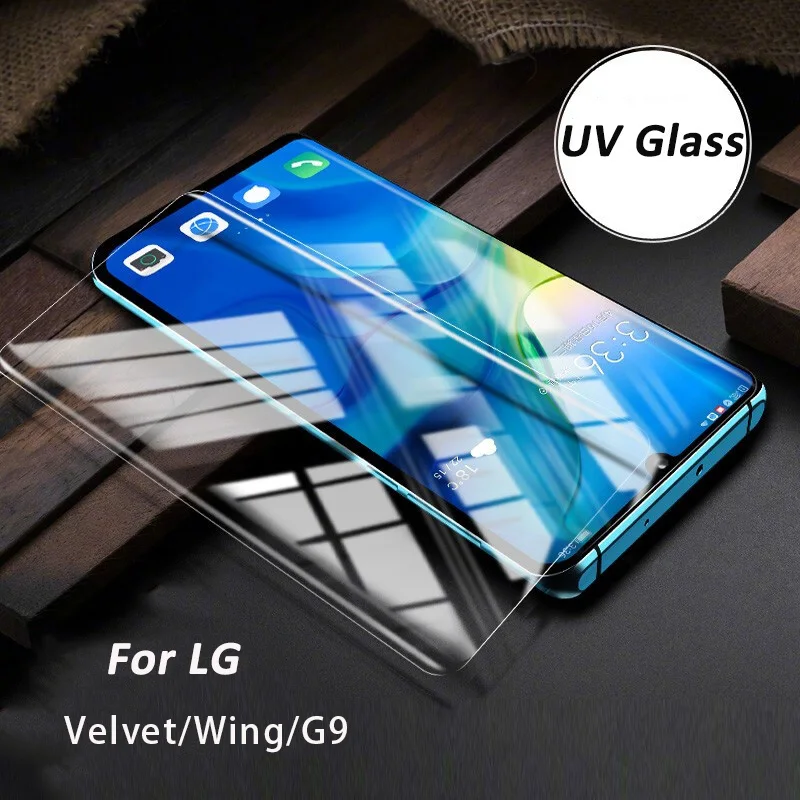 Для LG Velvet G9 Wing UV Liquid Защитная пленка для экрана 3D полное покрытие закаленное