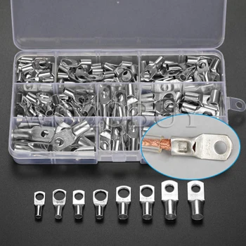 100Pcs Cable Splice Terminal Kit Assortment SC Bare Crimp Terminals lug Tinned Copper Lug Ring Electrical Wire Connectors
100Pcs Cable Splice Terminal Kit Assortment SC Bare Crimp Terminals lug Tinned Copper Lug Ring Electrical Wire Connectors