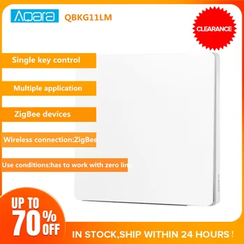 Aqara Smart Light Control Fire Wire and Zero Line Single Key Version Remote Control Support Mi Home Aqara HomeKit App
Aqara Smart Light Control Fire Wire and Zero Line Single Key Version Remote Control Support Mi Home Aqara HomeKit App