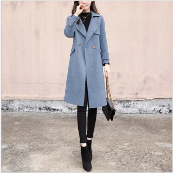 Autumn winter woolen coat women Korean casual ladies long woolen coats warm clothes femme 2019 new Casaco Feminino S171
Autumn winter woolen coat women Korean casual ladies long woolen coats warm clothes femme 2019 new Casaco Feminino S171
