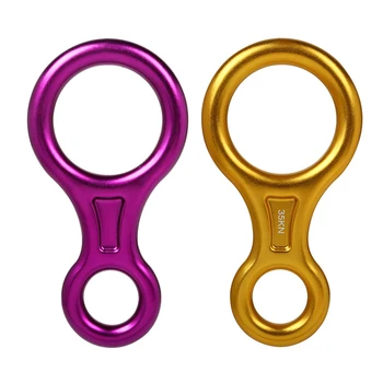 Professional Rock Climbing Carabiner 8-shape Rigging Descender Aluminum Figure Belay Device Abseiling 35KN Downhill Equipment 
Professional Rock Climbing Carabiner 8-shape Rigging Descender Aluminum Figure Belay Device Abseiling 35KN Downhill Equipment