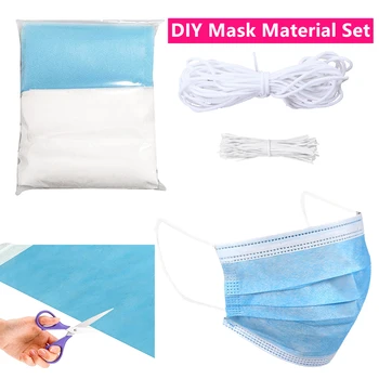 100PCS Melt-blown Non-woven Fabric To Make Face Mouth Masks DIY Mask Set Mask Rope Elastic Band Ear Rope Elastic Homemade Masks
100PCS Melt-blown Non-woven Fabric To Make Face Mouth Masks DIY Mask Set Mask Rope Elastic Band Ear Rope Elastic Homemade Masks