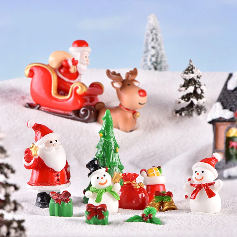 1PC Christmas Miniature Santa Claus Sled Reindeer Gift Snow Landscape Model Train Terrarium Figurines Fairy Garden Decor
1PC Christmas Miniature Santa Claus Sled Reindeer Gift Snow Landscape Model Train Terrarium Figurines Fairy Garden Decor