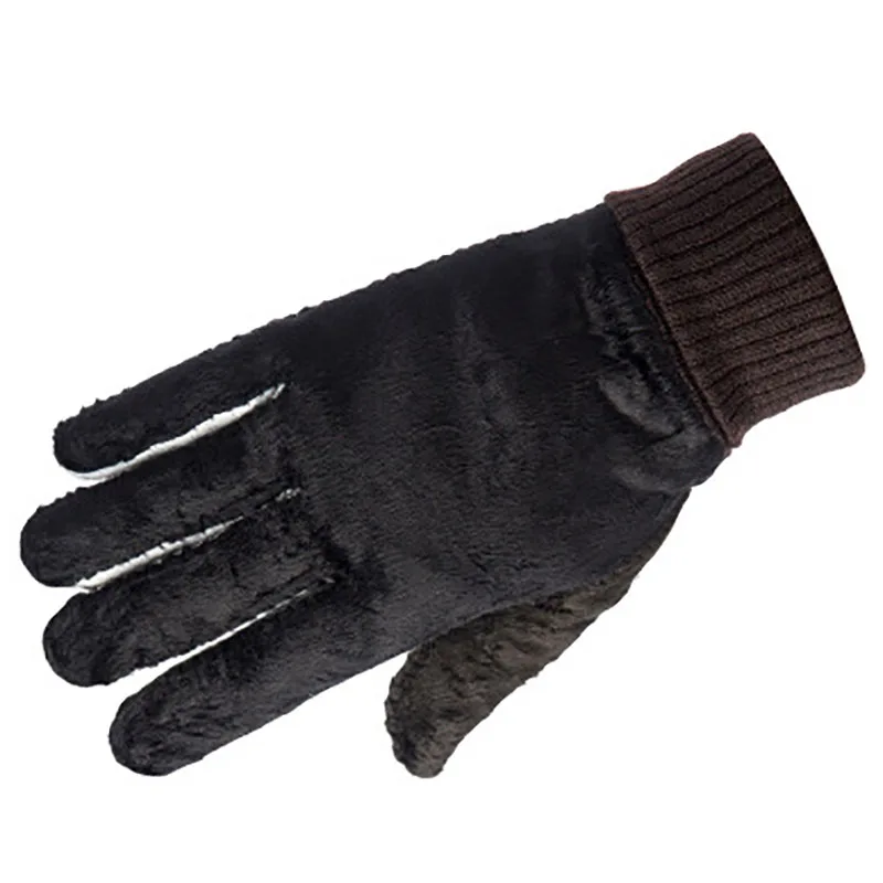 2020 зимние мужские теплые перчатки из натуральной замши свиной кожи варежки