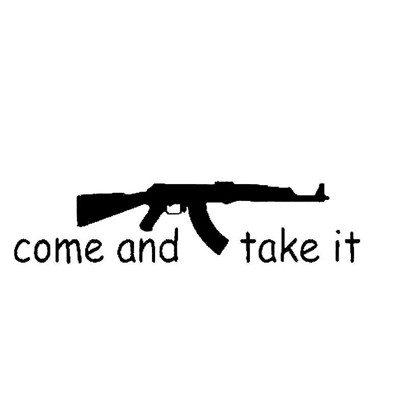 Funny Come and Take It Ak-47 Gun Car Sticker Cover Scratches Waterproof for Bumper Suv Decal Auto Exterior Decoration KK14*4cm
Funny Come and Take It Ak-47 Gun Car Sticker Cover Scratches Waterproof for Bumper Suv Decal Auto Exterior Decoration KK14*4cm