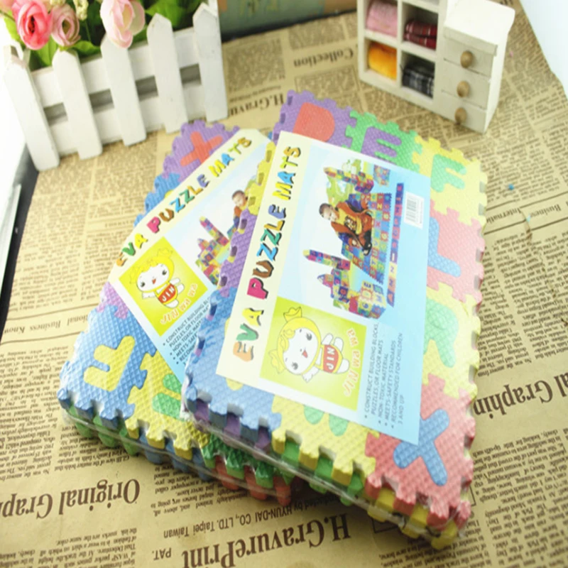 Floor Mat Infant Literacy Puzzle Mat 36 Pieces Of Alphabet Game pads Child Interlocking Baby Soft EVA Foam Puzzle Jigsaw Floor
Floor Mat Infant Literacy Puzzle Mat 36 Pieces Of Alphabet Game pads Child Interlocking Baby Soft EVA Foam Puzzle Jigsaw Floor