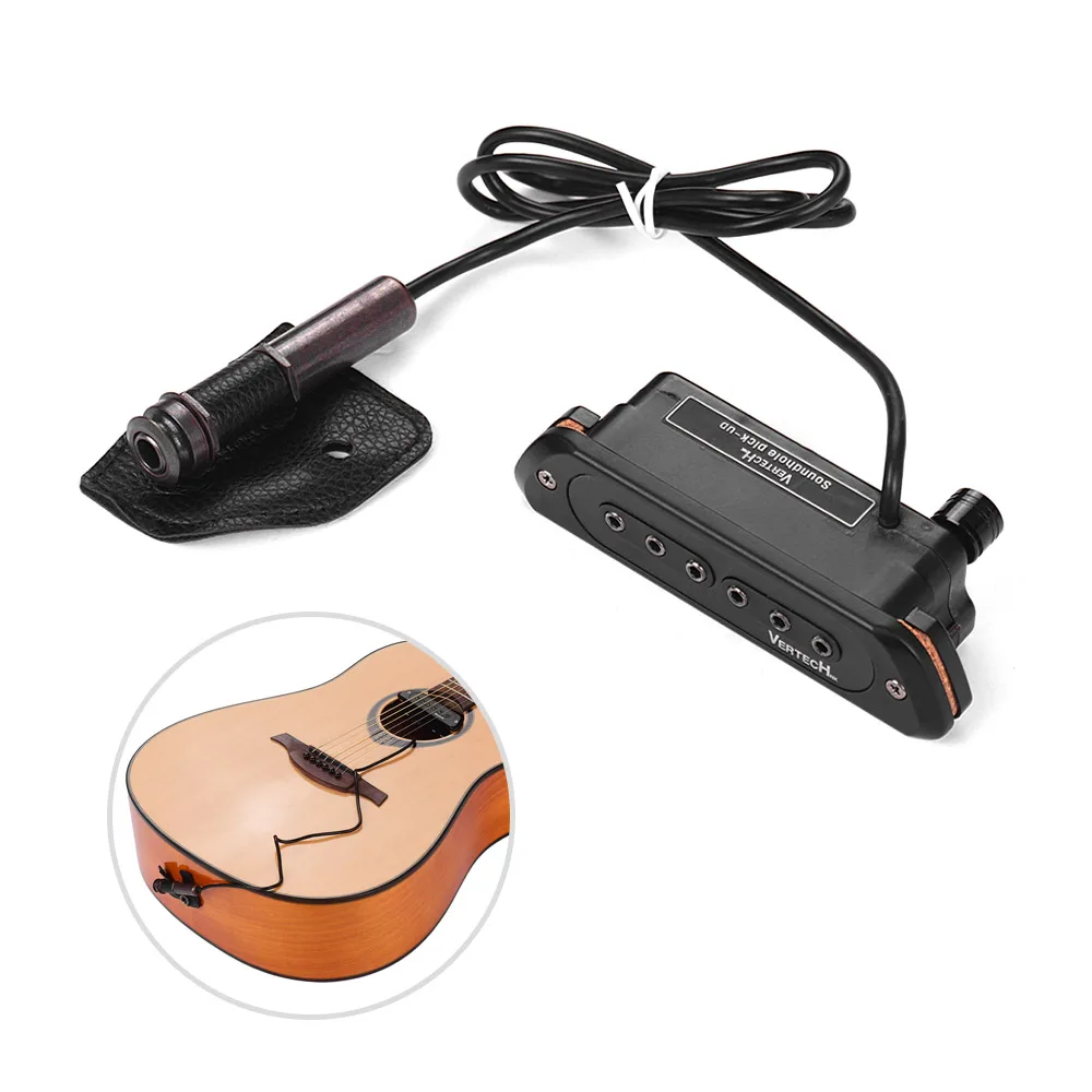 VERTECHnk VS-8M Active Guitar Soundhole Pickup Transducer Humbucker + Microphone Dual Pick-up System with 6.35mm Endpin Jack
VERTECHnk VS-8M Active Guitar Soundhole Pickup Transducer Humbucker + Microphone Dual Pick-up System with 6.35mm Endpin Jack