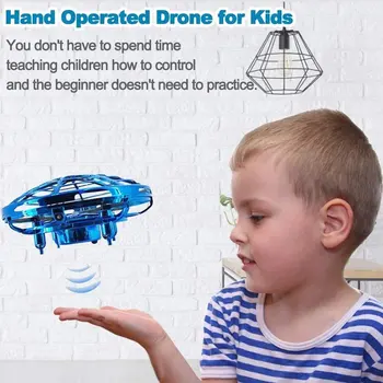 미니 헬리콥터 UFO RC 드론 적외선 손 감지 항공기, 전자 모델 쿼드콥터, 플레이어볼 소형 드론, 어린이용 장난감