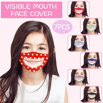 7PCS Kids Girls Face Mask with Clear Vinyl Visible Smile Expression Lip Reading careta protectora transparente
7PCS Kids Girls Face Mask with Clear Vinyl Visible Smile Expression Lip Reading careta protectora transparente