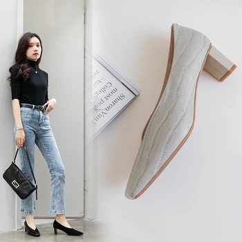 INS hot women pumps Genuine Leather shoes Square toe stone pattern Cowhide upper sheepskin insole women shoes ladies shoes
INS hot women pumps Genuine Leather shoes Square toe stone pattern Cowhide upper sheepskin insole women shoes ladies shoes