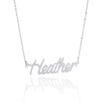 New Women Men Silver Color Name Choker Necklace Stainless Steel Customized Metal Cut Necklaces Custom Birthday Jewelry
New Women Men Silver Color Name Choker Necklace Stainless Steel Customized Metal Cut Necklaces Custom Birthday Jewelry