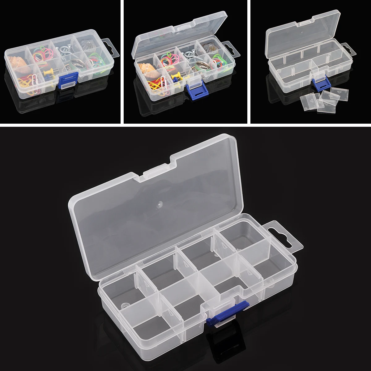 Small 8 Grid PP Removable Multipurpose Transparent Organizer Container Storage Box Fit for Household Daily/Cosmetic/Jewelry
Small 8 Grid PP Removable Multipurpose Transparent Organizer Container Storage Box Fit for Household Daily/Cosmetic/Jewelry