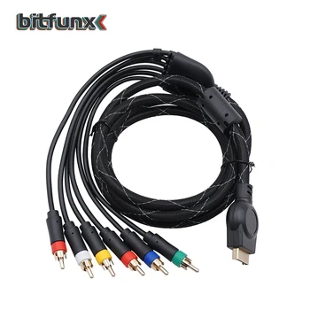 

Bitfunx Component AV Cable 1.8m Premium High Resolution HDTV game cable accessories for Sony PlayStation 2 PS2 PS3