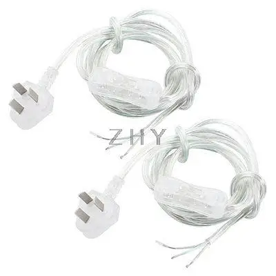 AU Plug AC 125V 2A On-Off Button SPST Power Cable Inline Switch 1.8M Clear 2 Pcs
AU Plug AC 125V 2A On-Off Button SPST Power Cable Inline Switch 1.8M Clear 2 Pcs