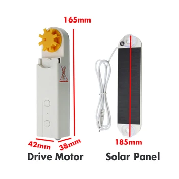 DIY Smart Motorized Chain Automatic Roller Blinds Shade Shutter Drive Motor Powered By Solar Panel Charger Control Bluetooth APP
DIY Smart Motorized Chain Automatic Roller Blinds Shade Shutter Drive Motor Powered By Solar Panel Charger Control Bluetooth APP