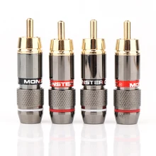 Hifi 8Pcs RCA Plug Gold Plated 6mm Male Double Self-Locking Lotus Wire Connectors Audio Adapter,6mm RCA Plug
Hifi 8Pcs RCA Plug Gold Plated 6mm Male Double Self-Locking Lotus Wire Connectors Audio Adapter,6mm RCA Plug
