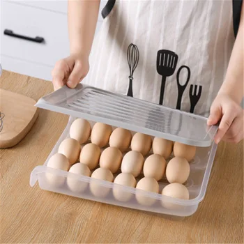 Egg Storage Box Single Layer with Lid Large Capacity Auto Roll Plastic Transparent Egg Case HVR88
Egg Storage Box Single Layer with Lid Large Capacity Auto Roll Plastic Transparent Egg Case HVR88