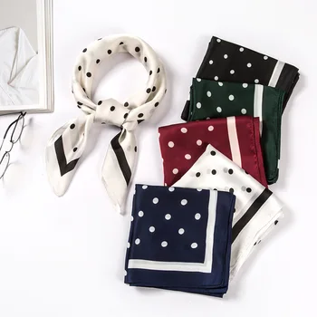 New Style Scarves Women's hijab Imitated Silk Fabric Square Towel Wave Point Scarf Business Neckerchief Versatile Decoration 
New Style Scarves Women's hijab Imitated Silk Fabric Square Towel Wave Point Scarf Business Neckerchief Versatile Decoration