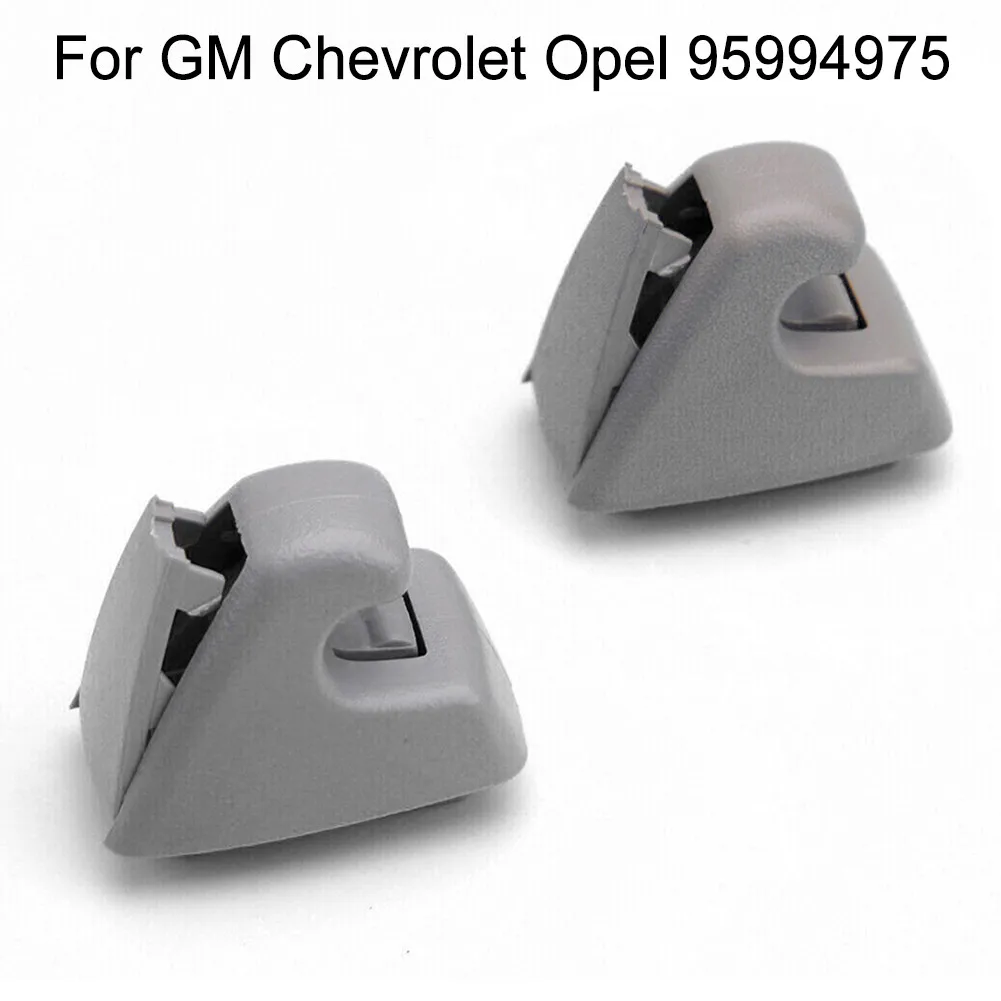 

2pcs Car Sun Visor Clip Gray Auto Sun Visor Support Clip Retainer Bracket Hook For GM Chevrolet Opel 95994975 Cruze Sonic Spark