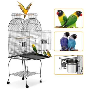 Metal Pet Bird Cage Bird House Wide Tall Large Capacity Multifunction Rest Feeding Fun Parrots Macaw Cockatiel Nest Supplies
Metal Pet Bird Cage Bird House Wide Tall Large Capacity Multifunction Rest Feeding Fun Parrots Macaw Cockatiel Nest Supplies