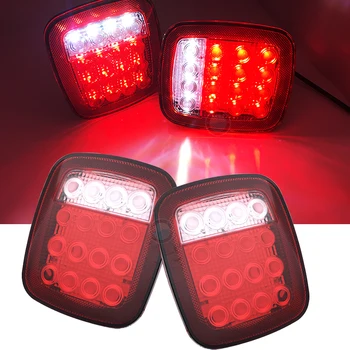 2x 16 LEDs LED Trailer Lights Stop Brake Running Rear Side Marker Back-up Tail Light For Truck Vehicles 12V Red White
2x 16 LEDs LED Trailer Lights Stop Brake Running Rear Side Marker Back-up Tail Light For Truck Vehicles 12V Red White