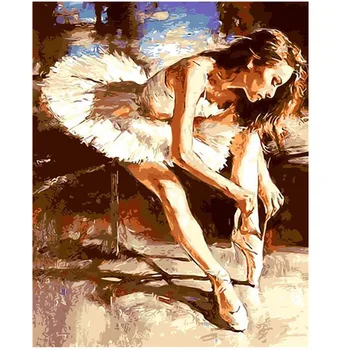 WONZOM Ballet Pretty Girl Hand Painted Paint By Numbers,Oil Canvas Painting, DIY Painting By Numbers kit, Acrylic Paint 40x50cm
WONZOM Ballet Pretty Girl Hand Painted Paint By Numbers,Oil Canvas Painting, DIY Painting By Numbers kit, Acrylic Paint 40x50cm