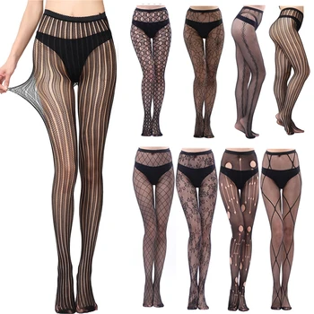 Fishnet Tights Erotic Temptation Hollow Out Mesh Stockings for Women Hosiery Black Crotchless Pantyhose Collant Femme Medias 
Fishnet Tights Erotic Temptation Hollow Out Mesh Stockings for Women Hosiery Black Crotchless Pantyhose Collant Femme Medias