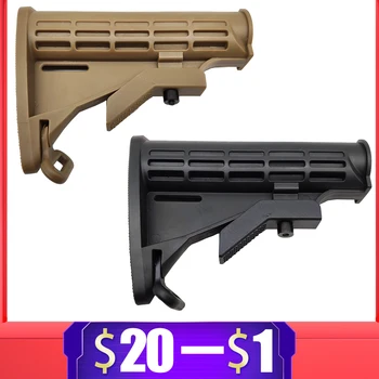 Tactical Nylon Adjustable Extended Stock for Air Gun Airsoft M4 JinMing BD556 Gel Blaster Receiver Gearbox Paintball Accessories
Tactical Nylon Adjustable Extended Stock for Air Gun Airsoft M4 JinMing BD556 Gel Blaster Receiver Gearbox Paintball Accessories