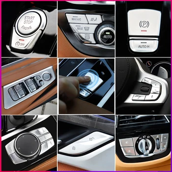 Car Parking Multimedia Button Stickers Trim Cover For BMW 5 Series G30 G31 2018-2020 Accessories Car Styling ABS Chrome 
Car Parking Multimedia Button Stickers Trim Cover For BMW 5 Series G30 G31 2018-2020 Accessories Car Styling ABS Chrome