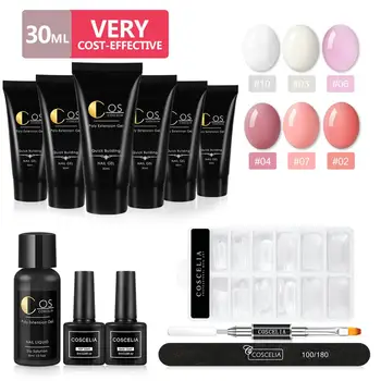COSCELIA 30ml Poly Gel Set Tools Kit Quick Builder Soak Off Nail Gel Varnish Polish Poly Gel Hard Nail Art Manicure Tools Kit
COSCELIA 30ml Poly Gel Set Tools Kit Quick Builder Soak Off Nail Gel Varnish Polish Poly Gel Hard Nail Art Manicure Tools Kit