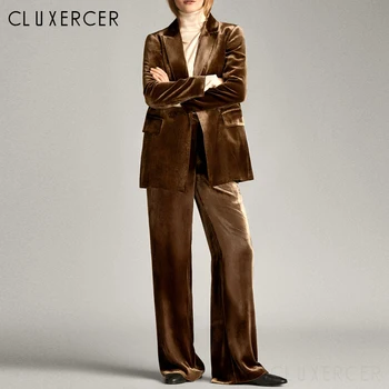 Work Pant Suits OL 2 Piece Set For Women Autumn Winter Long Sleeve Blazer Jacket + High Waist Pants Suit Female Elegant Suit Set
Work Pant Suits OL 2 Piece Set For Women Autumn Winter Long Sleeve Blazer Jacket + High Waist Pants Suit Female Elegant Suit Set