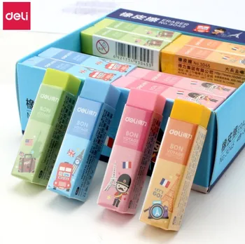 Deli pencil erasers 36pcs cute cartoon candy colors eraser student supplies for school & office stationery eraser for kids gifts 
Deli pencil erasers 36pcs cute cartoon candy colors eraser student supplies for school & office stationery eraser for kids gifts