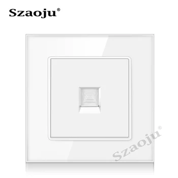 Luxury utp cat6 10Gb computer data socket CATV RJ11 telephone wall socket crystal tempered glass panel 86*86mm RJ45 com socket
Luxury utp cat6 10Gb computer data socket CATV RJ11 telephone wall socket crystal tempered glass panel 86*86mm RJ45 com socket