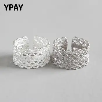 YPAY 100% Authentic 925 Sterling Silver Adjustable Rings Women Korean Trendy Hollow Lace Bague Ring Fine Party Jewelry YMR612
YPAY 100% Authentic 925 Sterling Silver Adjustable Rings Women Korean Trendy Hollow Lace Bague Ring Fine Party Jewelry YMR612