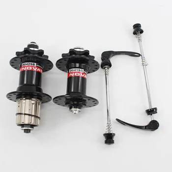 New NOVATEC D041-042SB Mountain bicycle aluminum alloy 6 bearing bike hubs with skewers MTB parts black red color Free shipping
New NOVATEC D041-042SB Mountain bicycle aluminum alloy 6 bearing bike hubs with skewers MTB parts black red color Free shipping