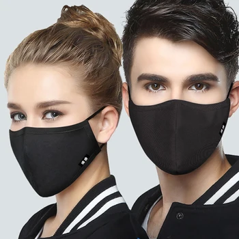 Dustproof Mouth Mask Cotton Cloth Washable Reusable Black PM2.5 Face Mouth with Activated Carbon Filter Black Mask Adult 
Dustproof Mouth Mask Cotton Cloth Washable Reusable Black PM2.5 Face Mouth with Activated Carbon Filter Black Mask Adult