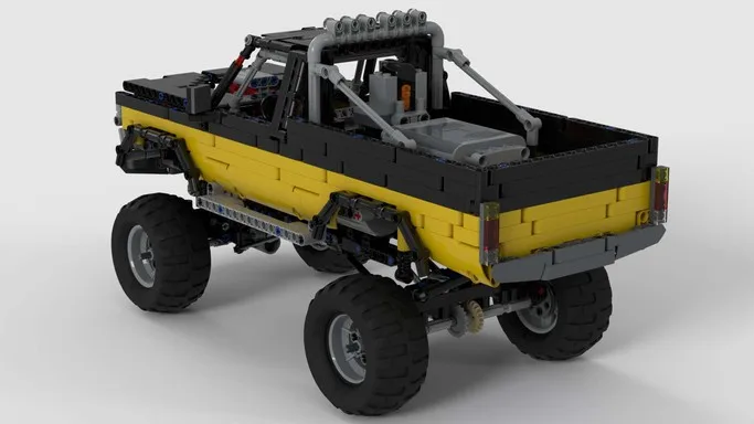 ing Technology Building Blocks Ford F100 Sand Cross Country Racing Moc-32170 Remote Control RC Assembly Toy Model Boy Gift MOC 32170 Ford F100 1973 by TSmarf with 1368 pieces